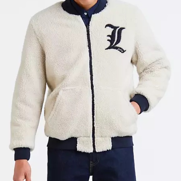 LEVI’S reversible Sherpa bomber jacket size Large - Picture 7 of 7